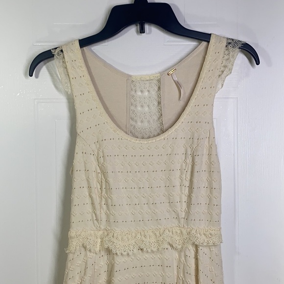 Free People - Short Cream Eyelet Dress XS - Picture 2 of 14
